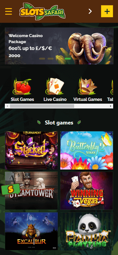 Slots Safari Casino Mobile screenshot